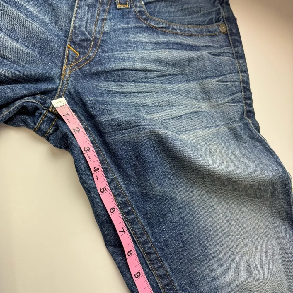 True Religion Jeans Mens 30 Blue Cotton Denim Embroidered Tag Made in USA